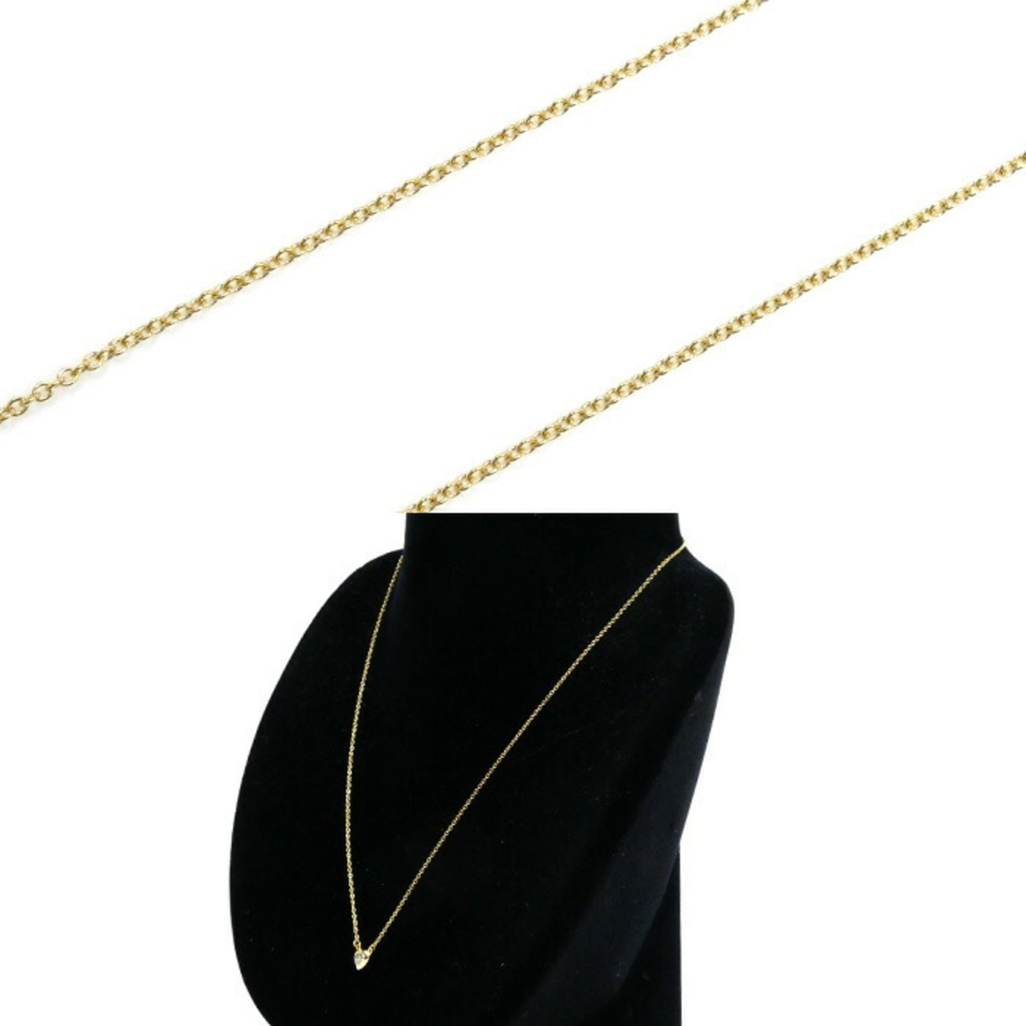 Elsa Peretti Diamonds By The Yard Pendant Necklace 18K Yellow Gold and Diamond