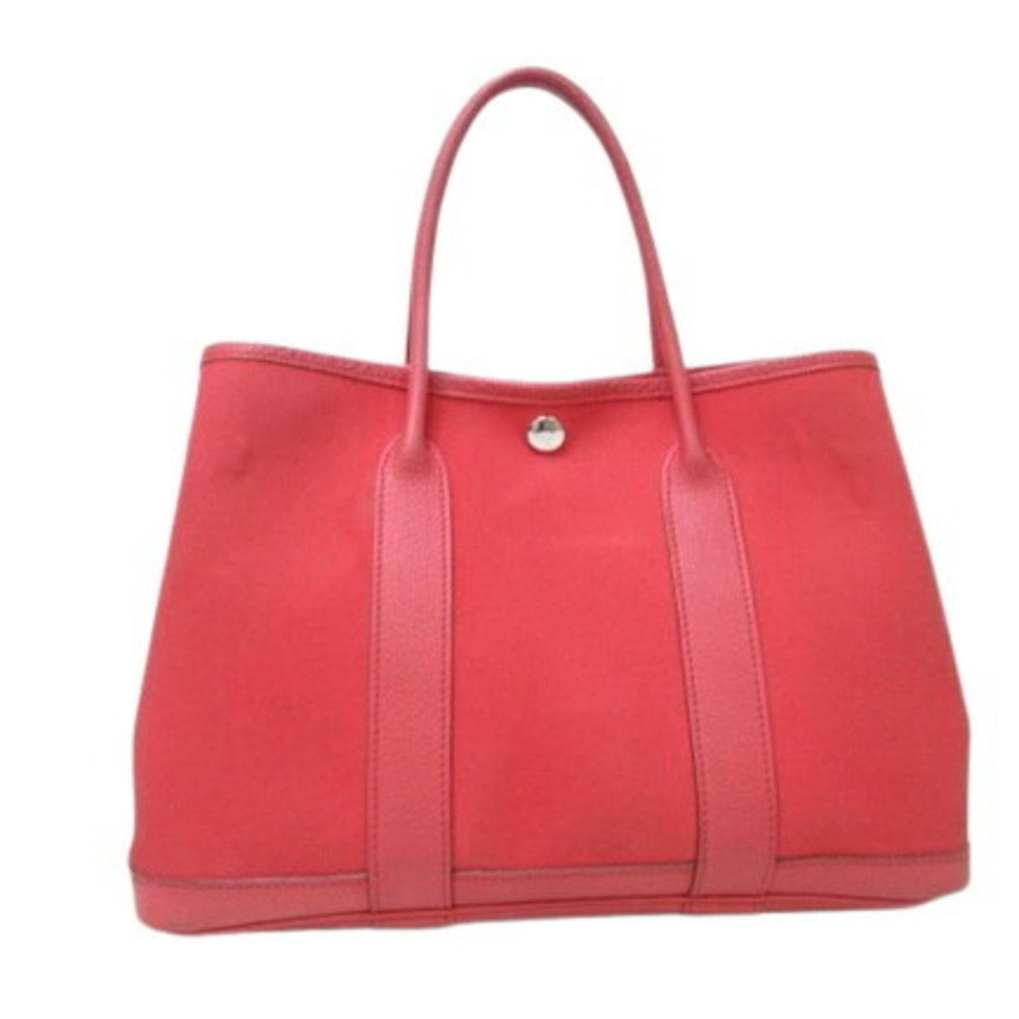 Garden Party Tote Toile and Leather 30