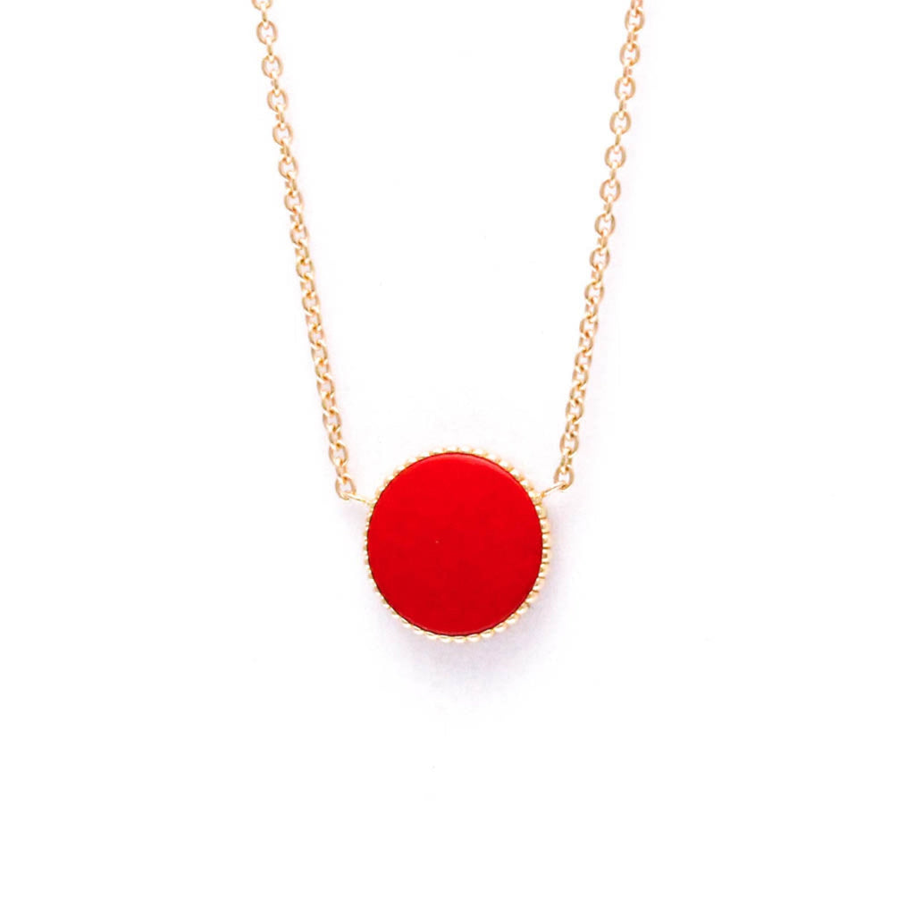 Rose De Vents Pendant Necklace 18K Rose Gold with Diamond