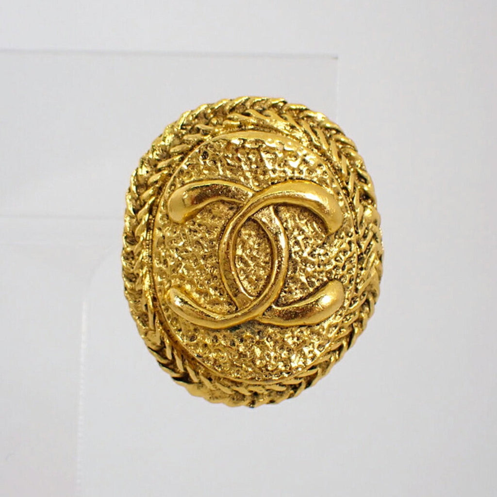 CC Logo Clip-On Earrings Metal