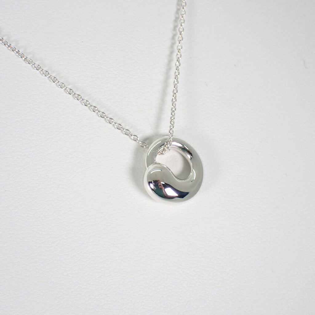 Eternal Circle Pendant Necklace Sterling Silver