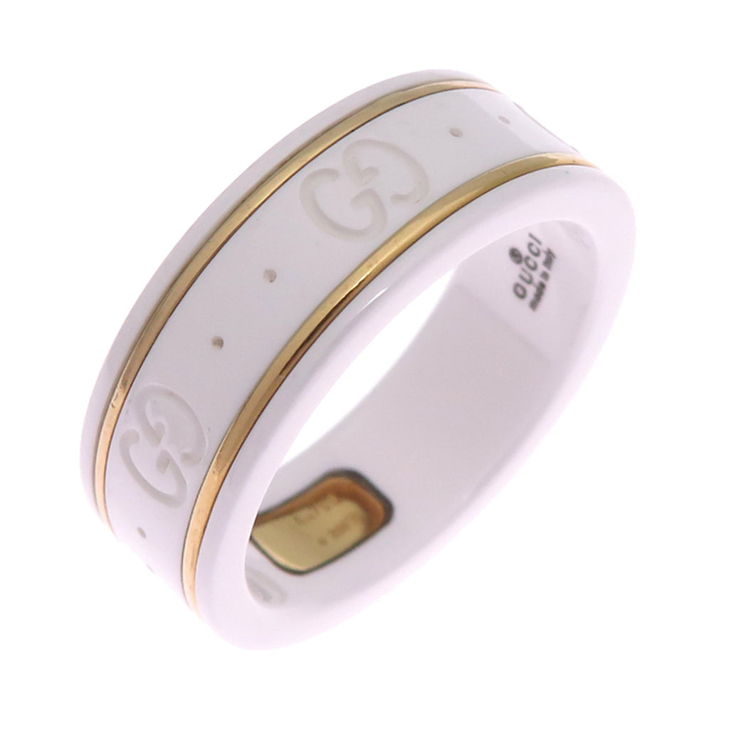 Icon Ring Ceramic and 18K Yellow Gold