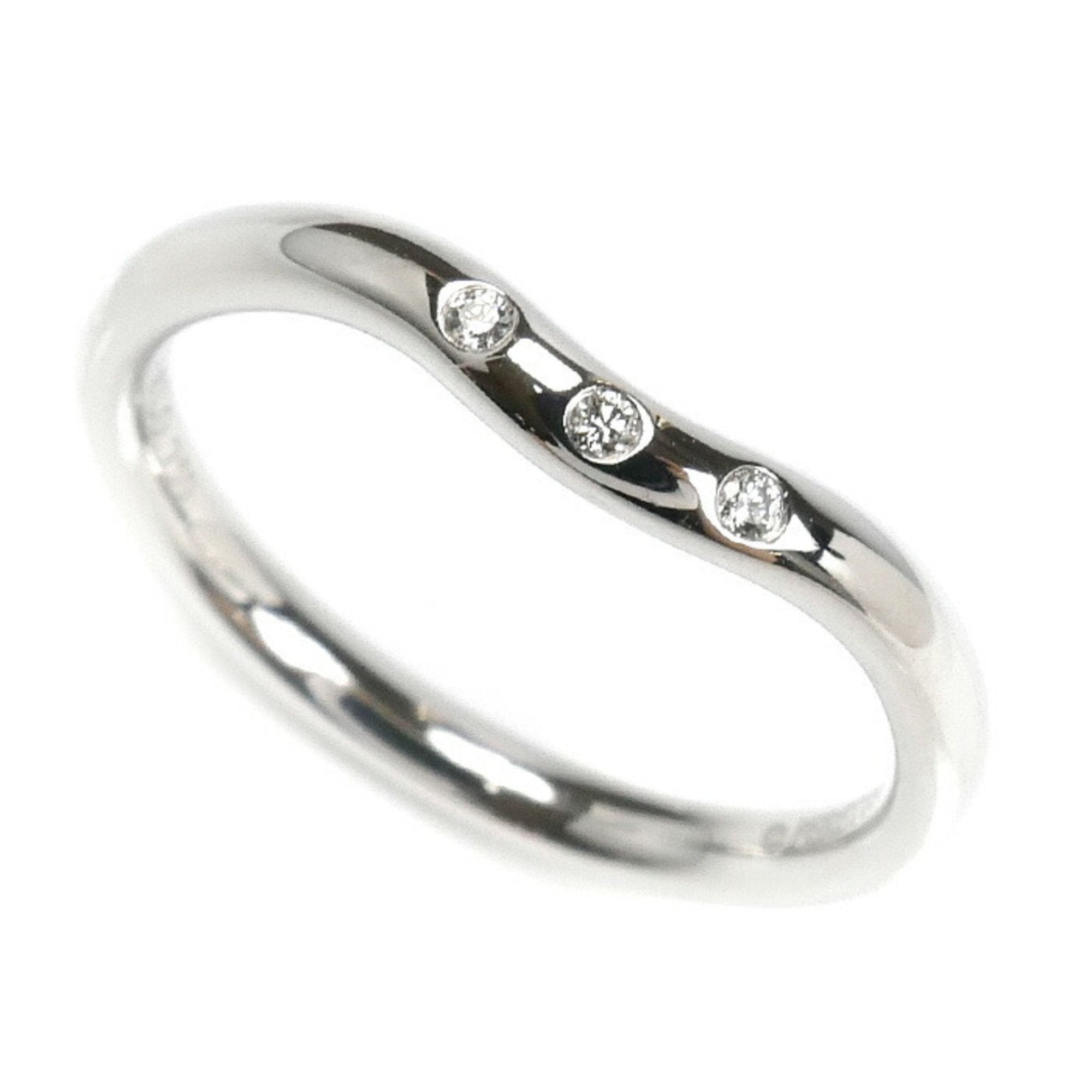 Band Ring 18K White Gold with Diamond