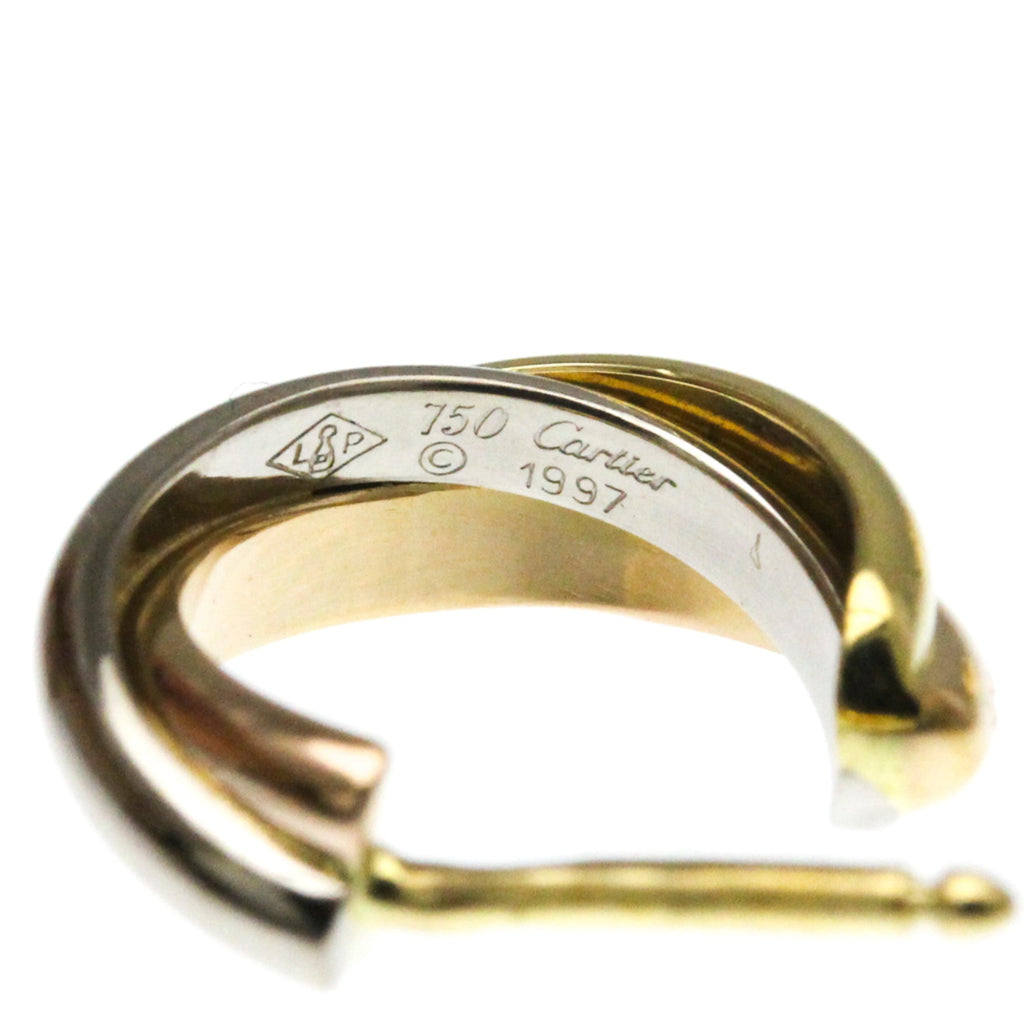 Trinity Earrings 18K Tricolor Gold