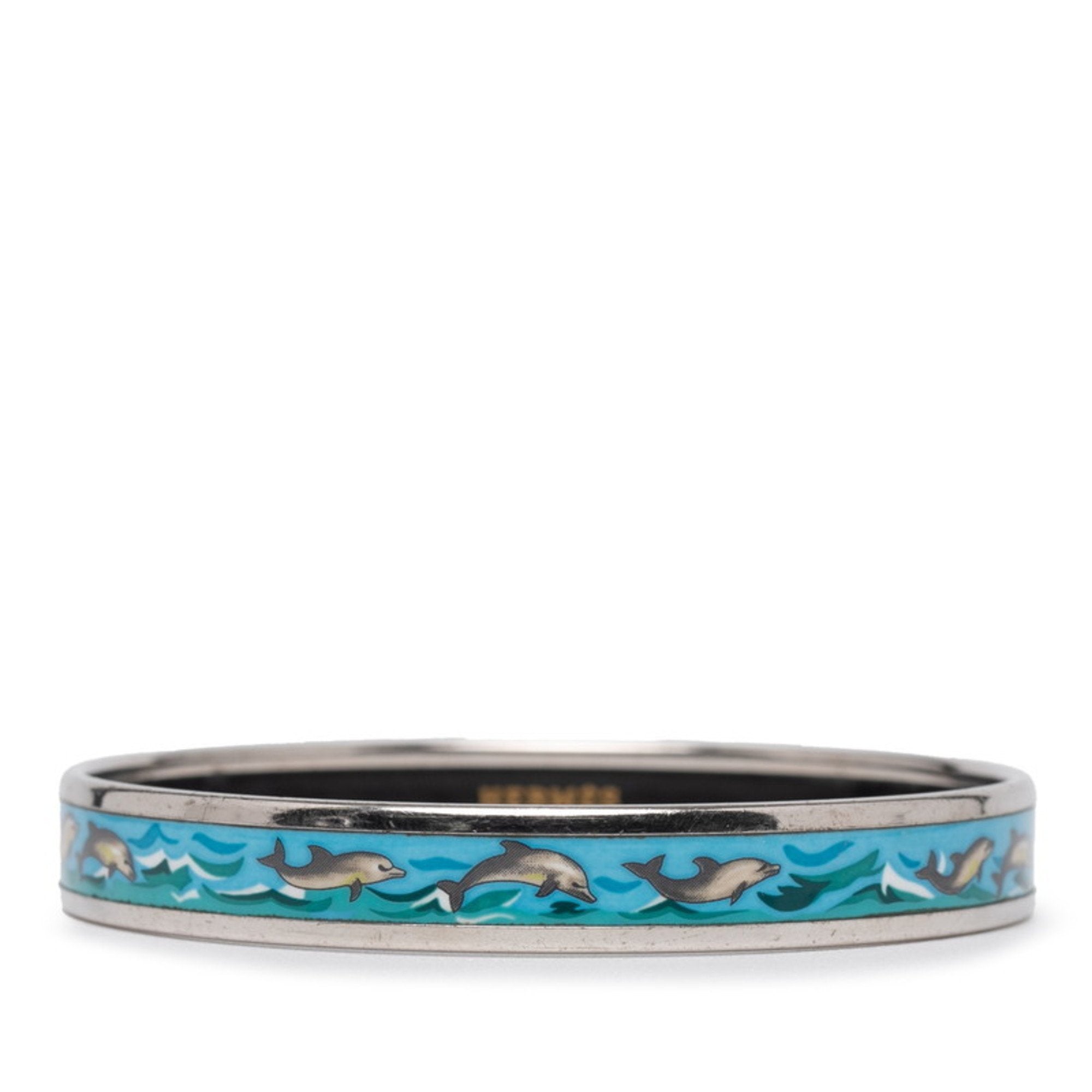 Cloisonné Enamel Bracelet Metal Multi-Color Silver