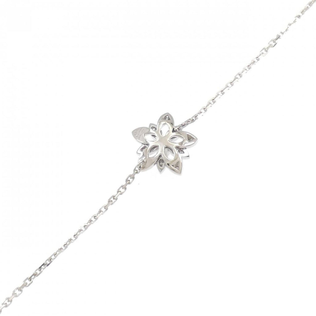 Lotus Bracelet 18K White Gold with Diamond Mini
