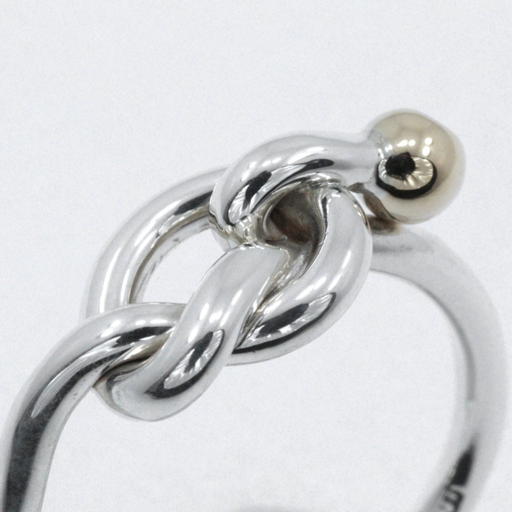 Love Knot Ring Sterling Silver and 18K Yellow Gold