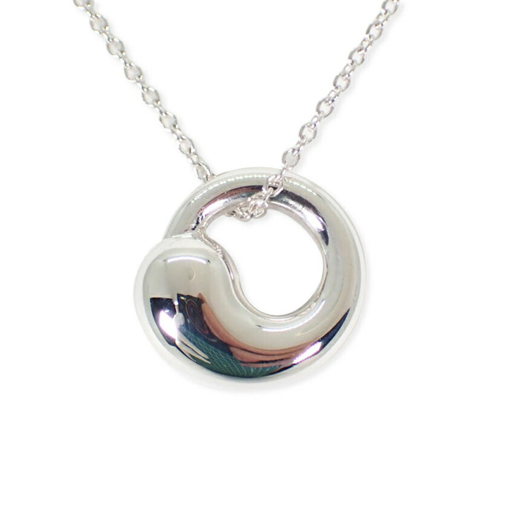 Eternal Circle Pendant Necklace Sterling Silver