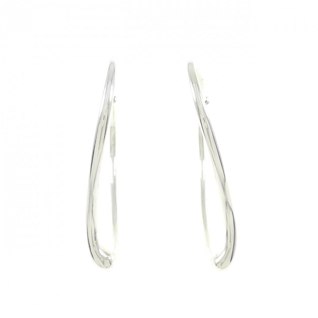 Open Heart Earrings Sterling Silver 46.3mm Sterling Silver