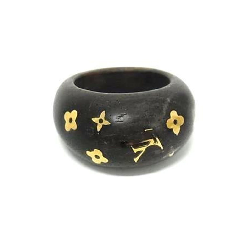 Berg Sylvania Ring Wood Brown and Gold
