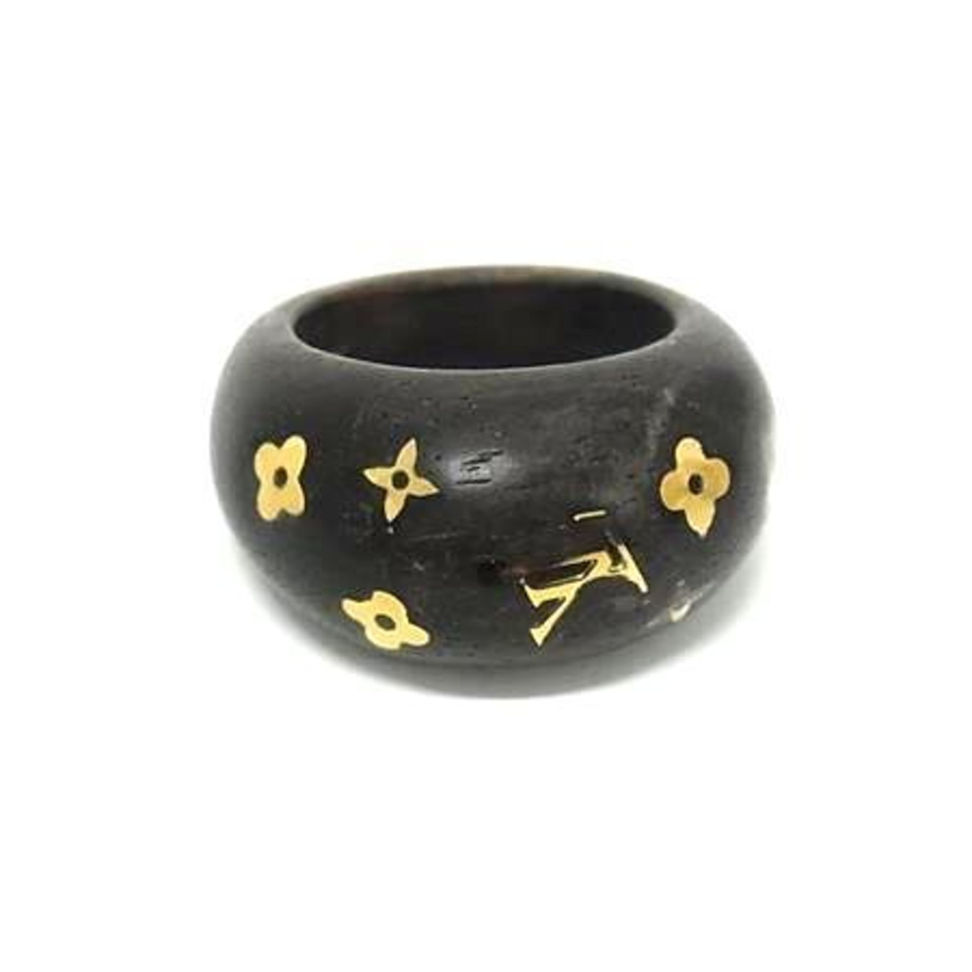 Berg Sylvania Ring Wood Brown and Gold