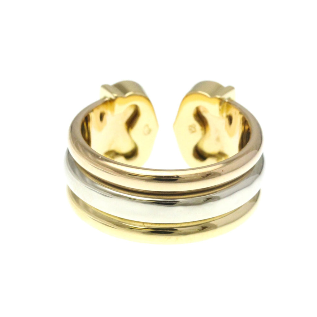 Vendome Louis Cartier Band Ring 18K Tricolor Gold