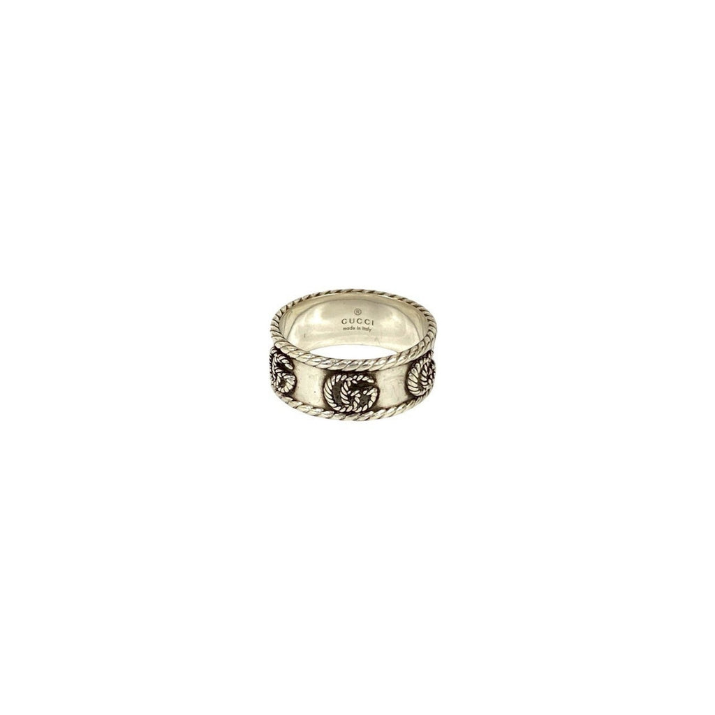 Double G Wide Ring Sterling Silver