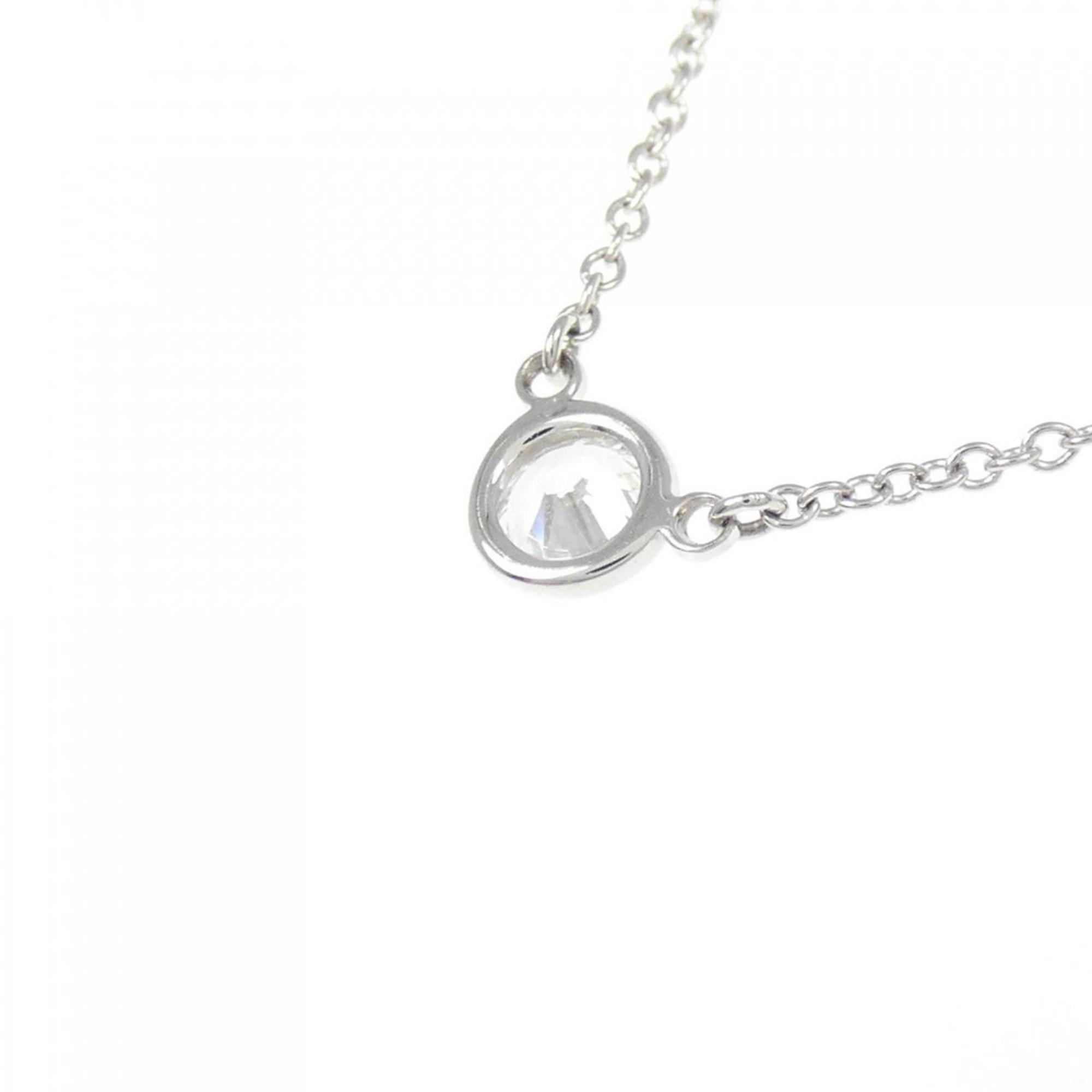 Elsa Peretti Diamonds By The Yard Pendant Necklace Platinum and Diamond 0.20-0.29CT