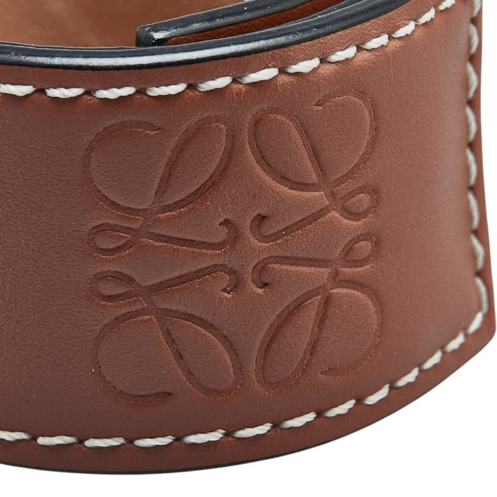 Anagram Bracelet Leather Brown Small