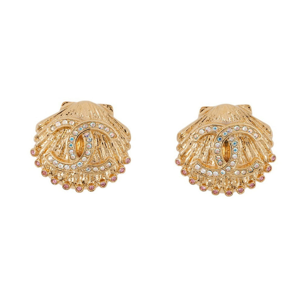 CC Logo Clip-On Earrings Metal