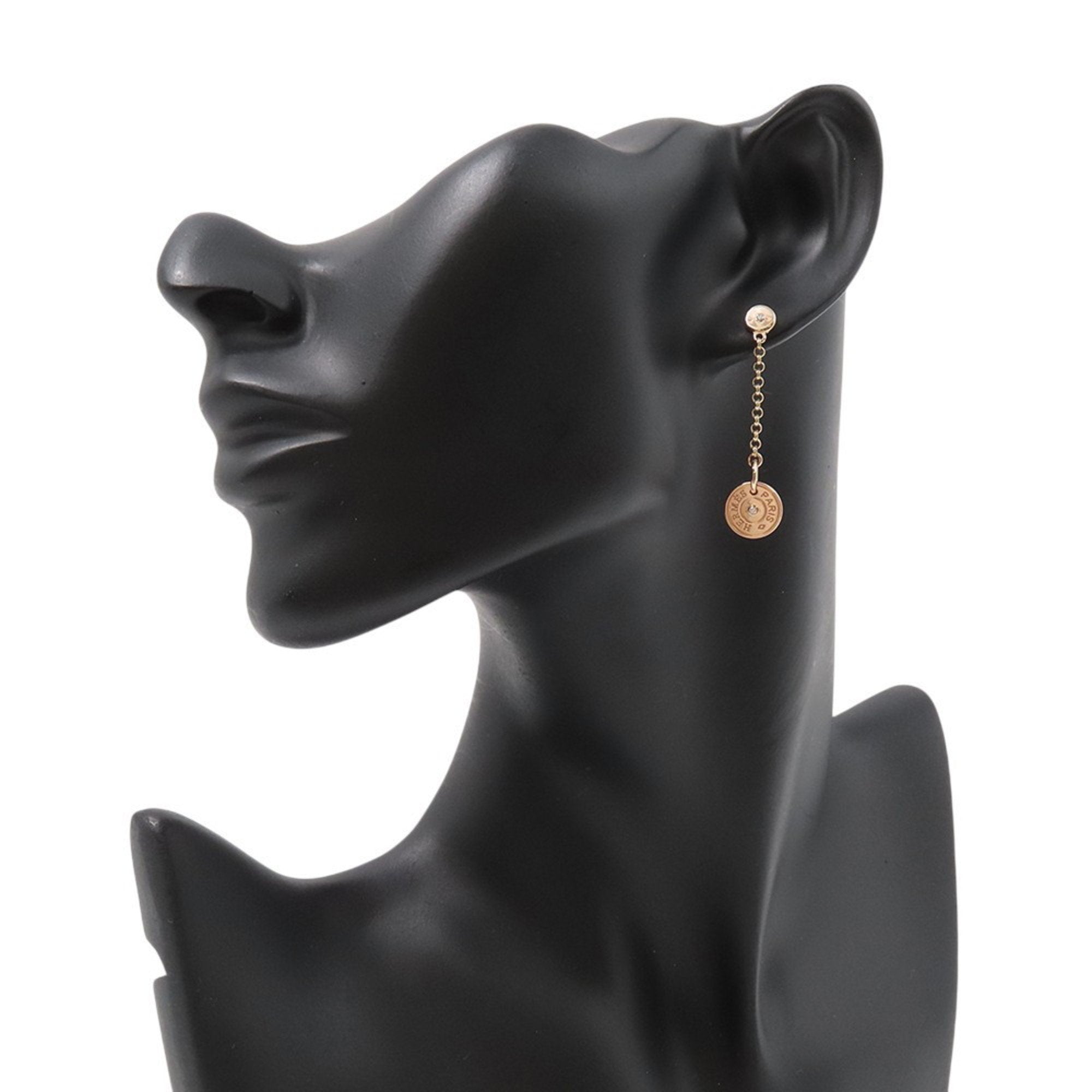 Clous Earrings 18K Rose Gold with Diamond 18K Rose Gold