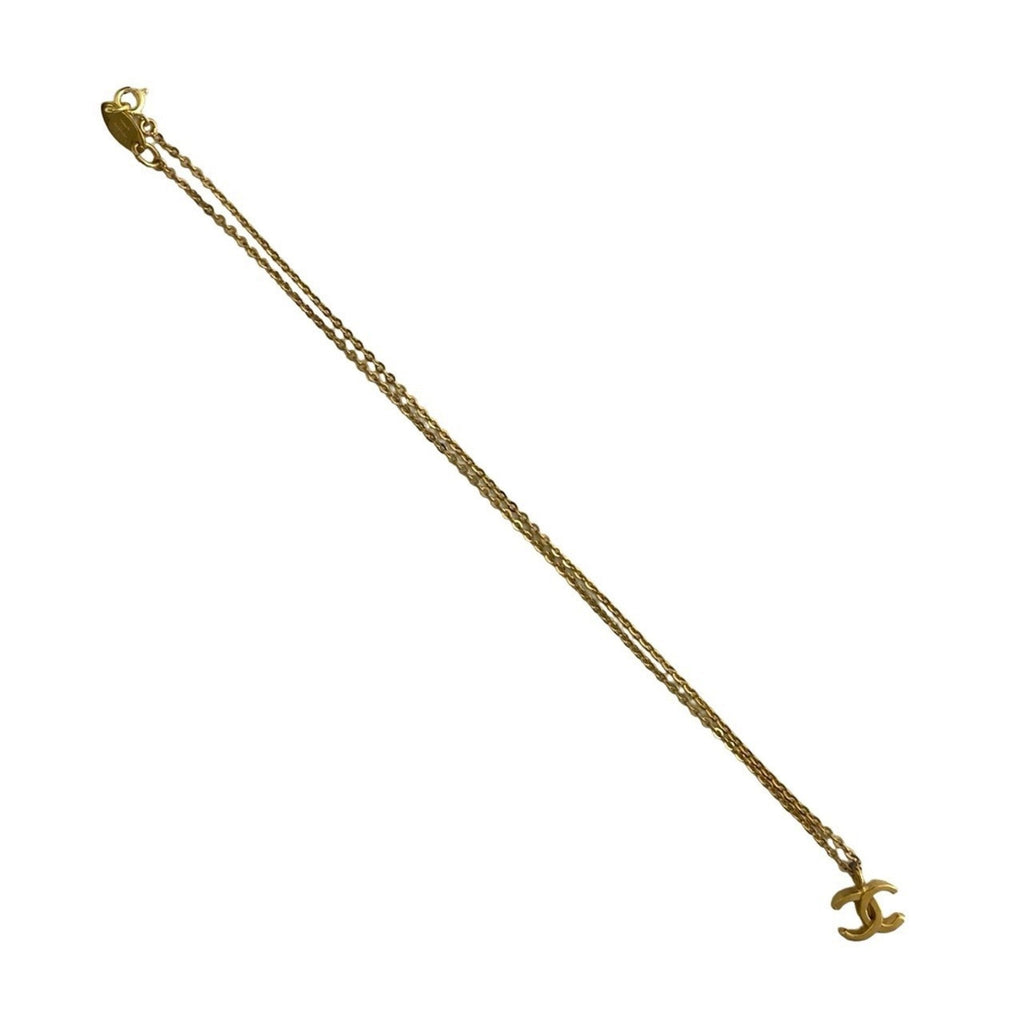 CC Logo Pendant Necklace Metal