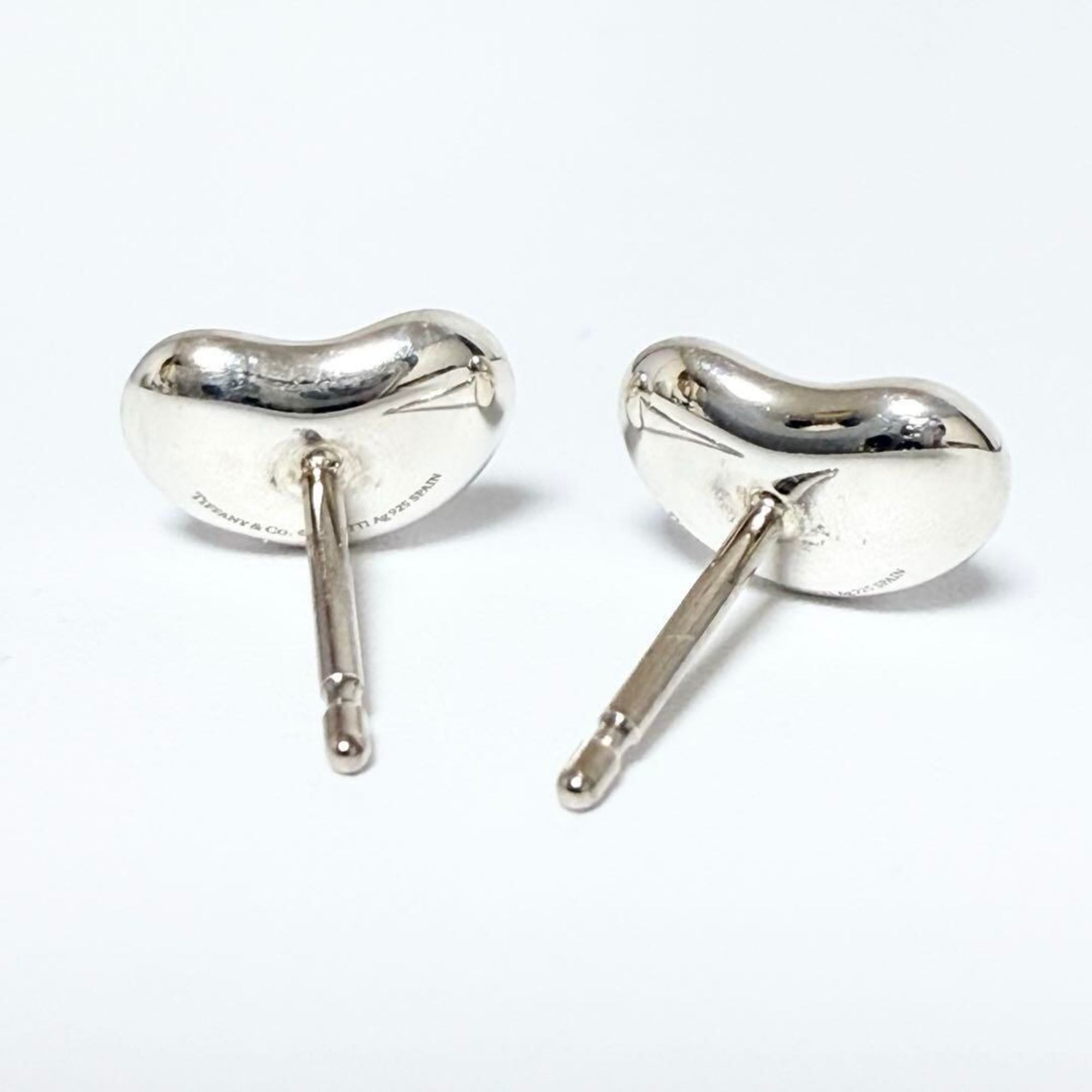 Bean Earrings Sterling Silver 9mm Sterling Silver
