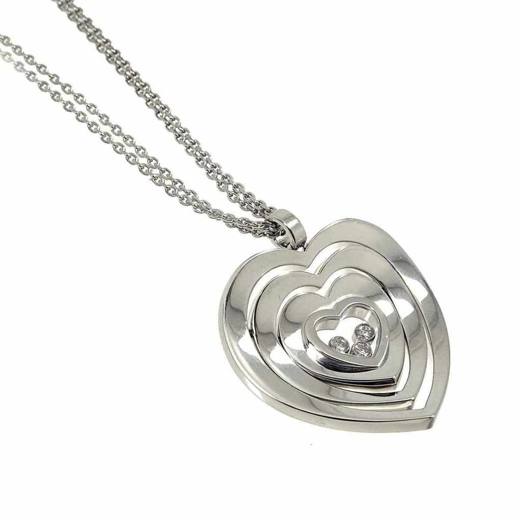 Pendant Necklace 18K White Gold