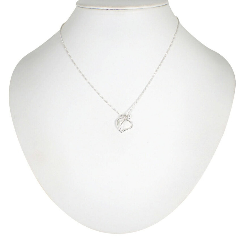 Heart Pendant Necklace Sterling Silver
