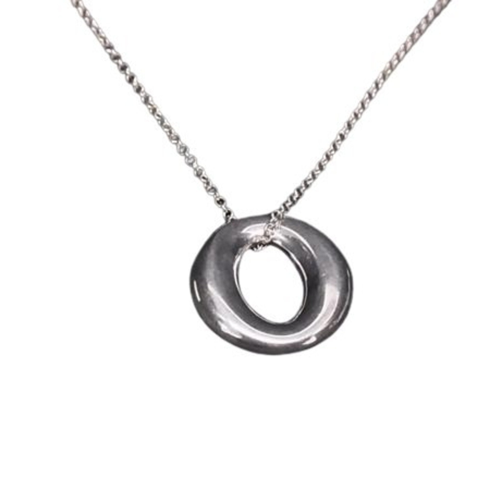 Elsa Peretti Pendant Necklace Sterling Silver 14mm