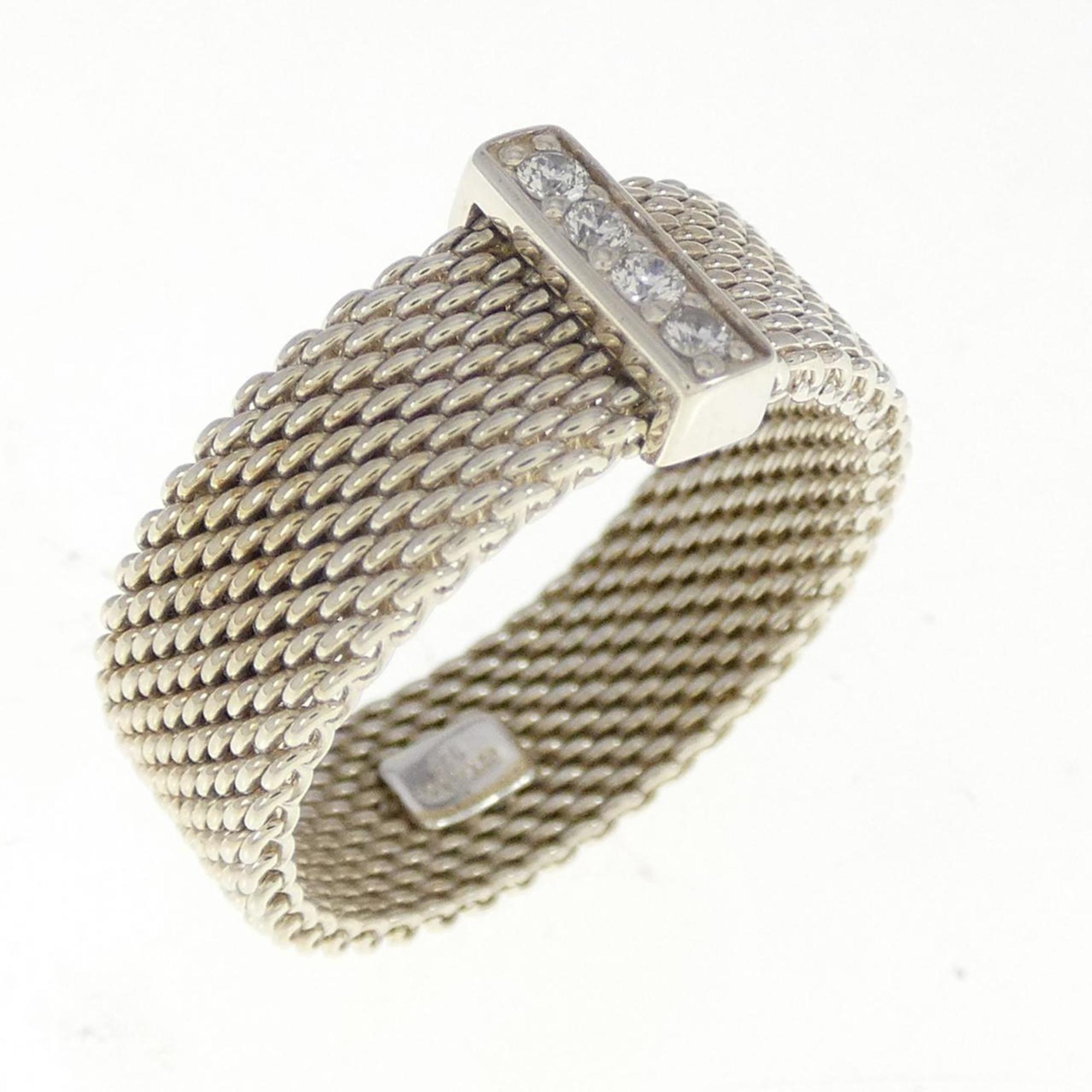 Somerset Ring Sterling Silver with Diamond