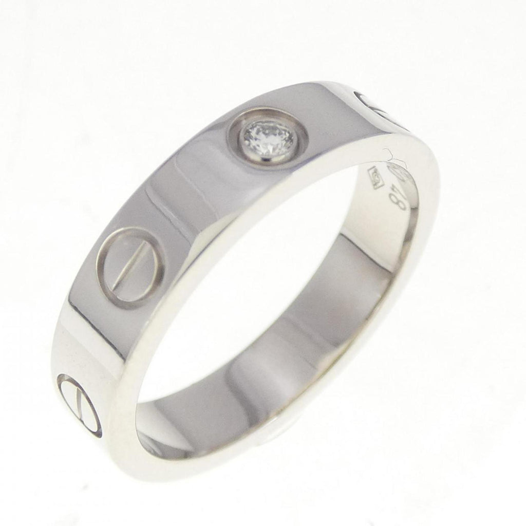 Love Ring 18K White Gold Mini with Diamond