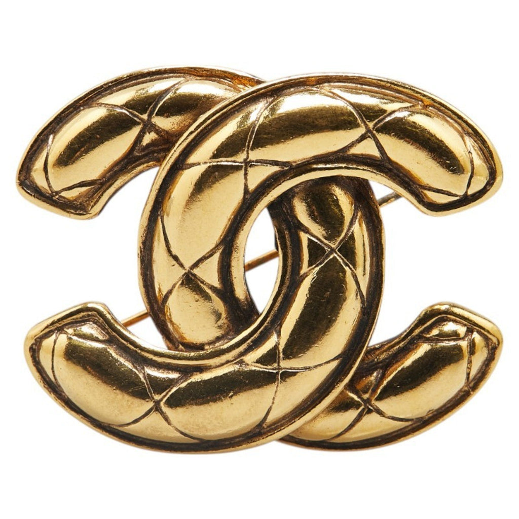 CC Logo Brooch Metal