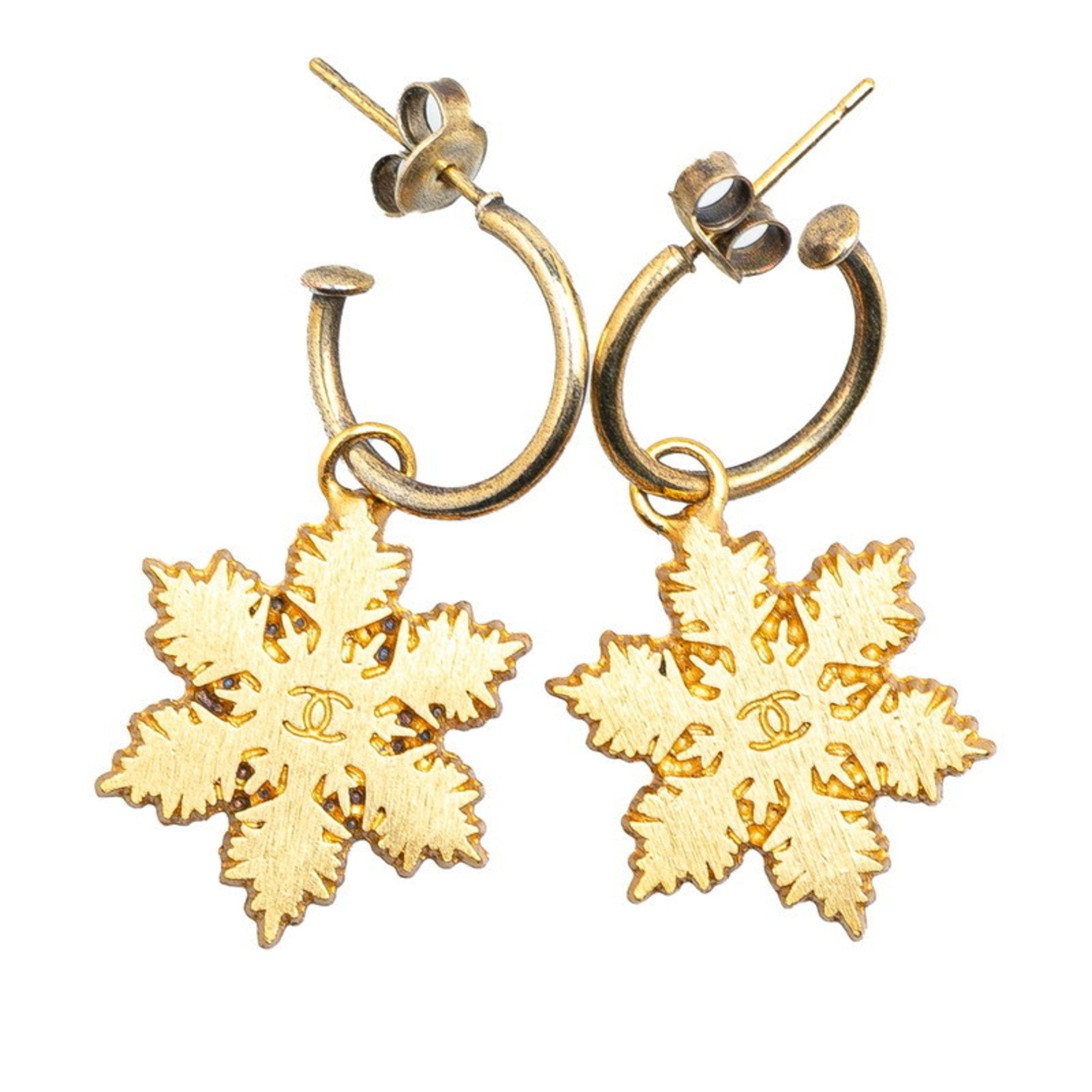 Earrings Gold-Tone Metal