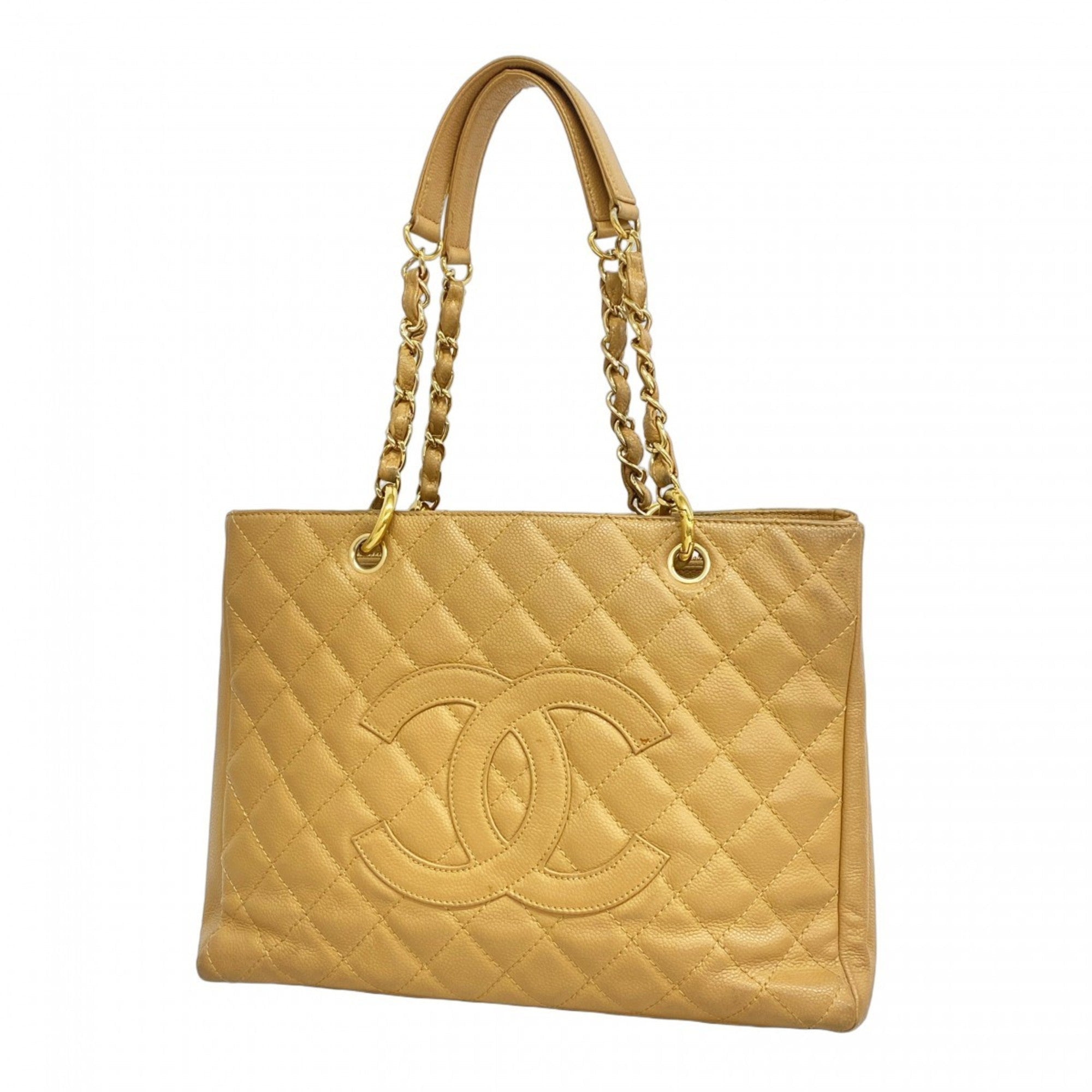 Grand Shopping Tote Quilted Caviar