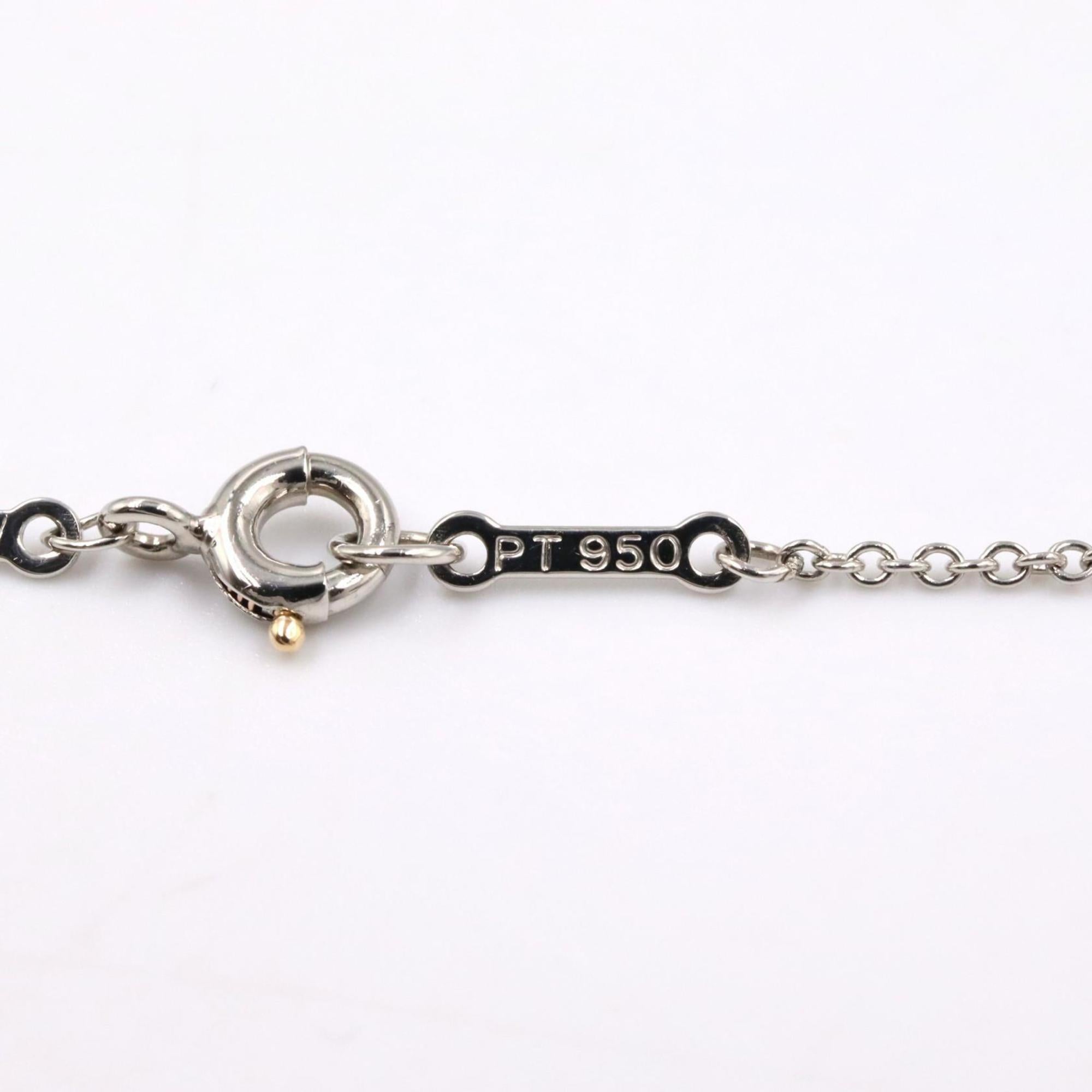 Elsa Peretti Diamonds By The Yard Pendant Necklace Sterling Silver and Platinum and Diamond
