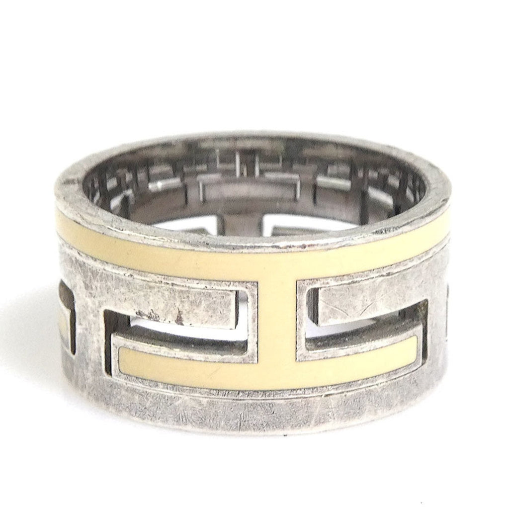 Ring Enamel and Sterling Silver
