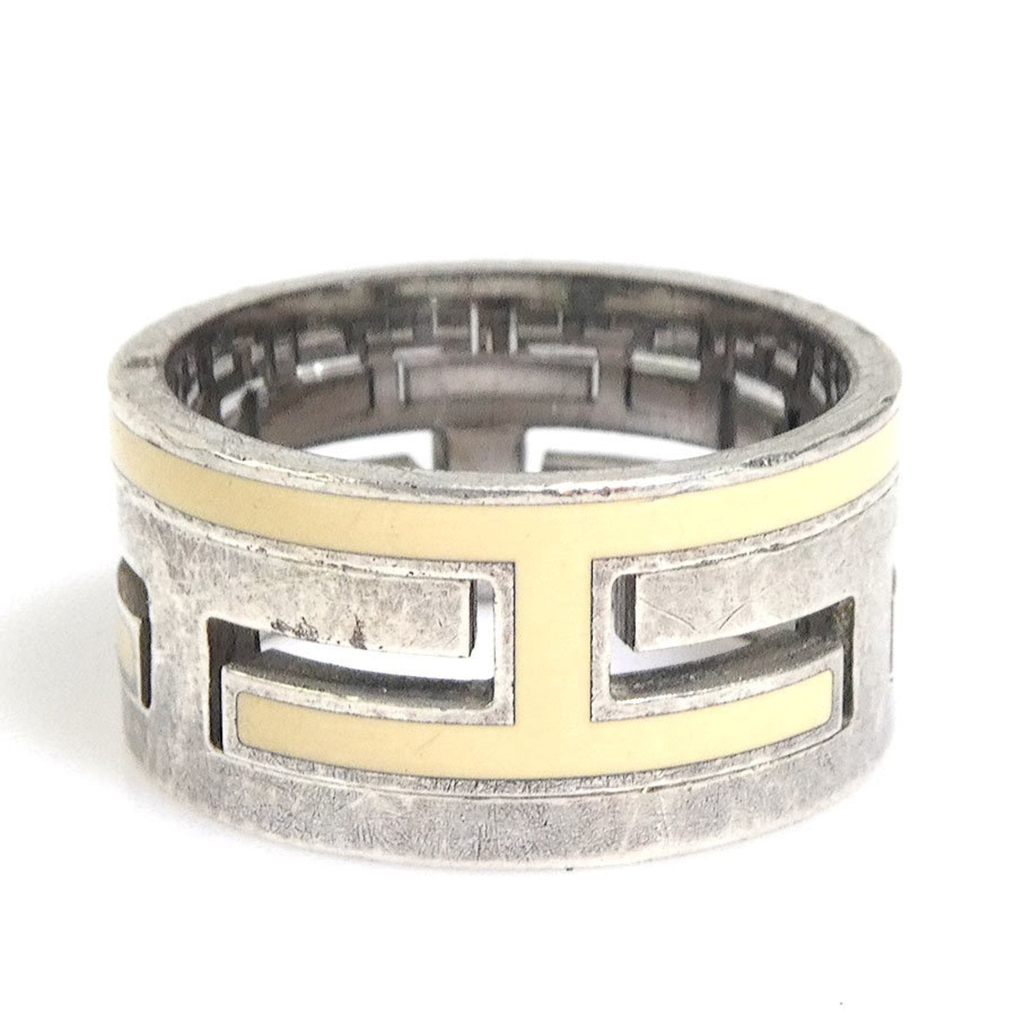 Ring Enamel and Sterling Silver