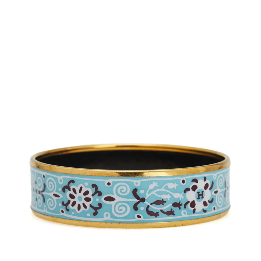 Cloisonné and Enamel Bracelet Blue and Gold