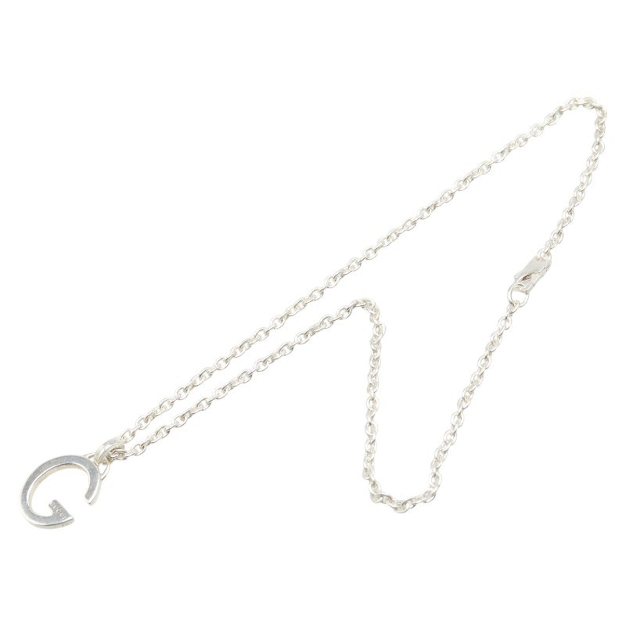 G Pendant Necklace Sterling Silver