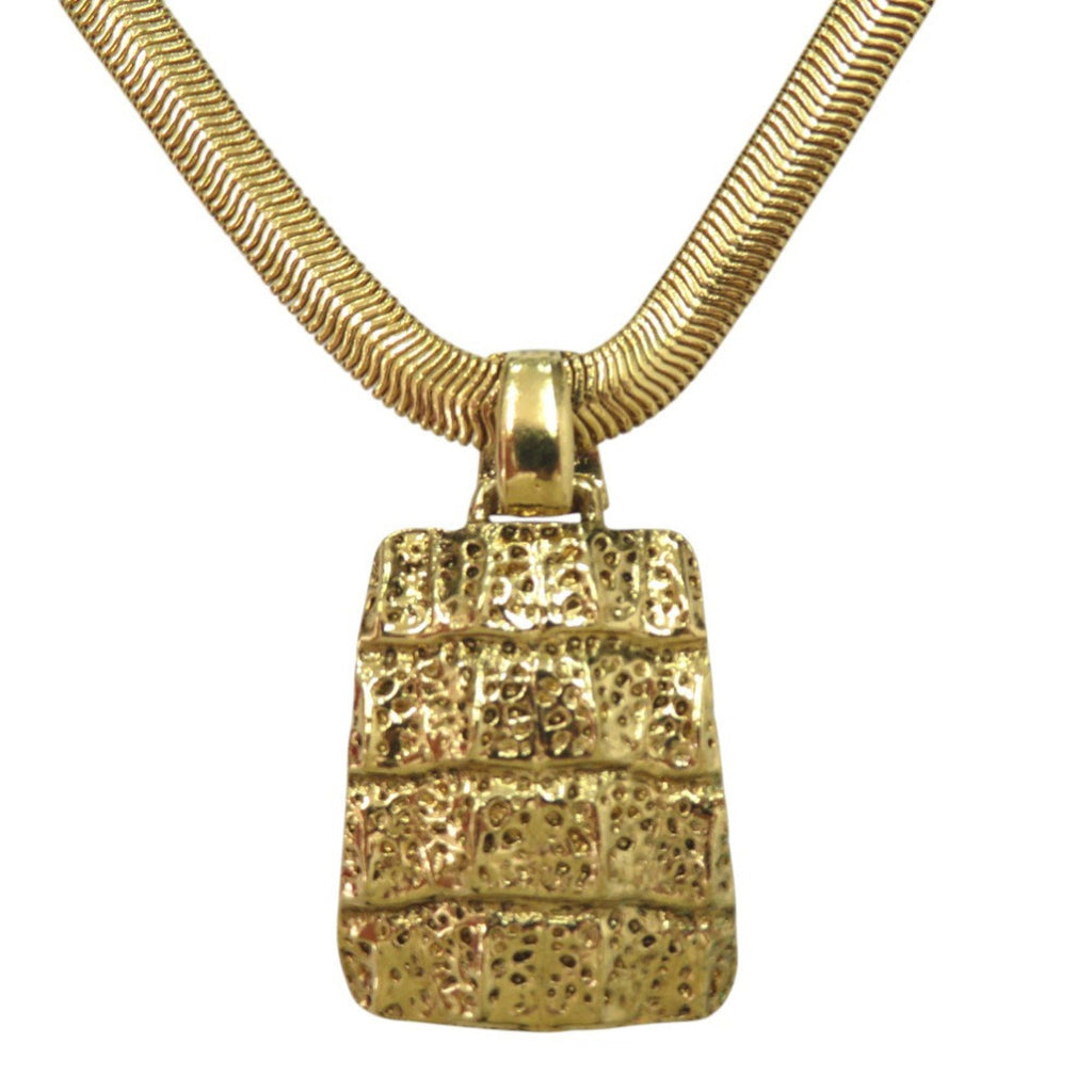 Vintage Pendant Necklace Alloy and Gold
