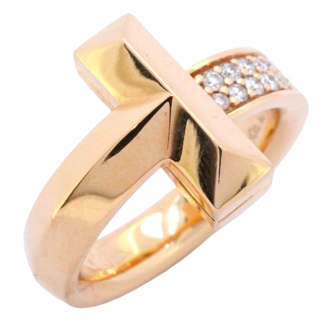 T‑One Ring 18K Rose Gold with Diamond