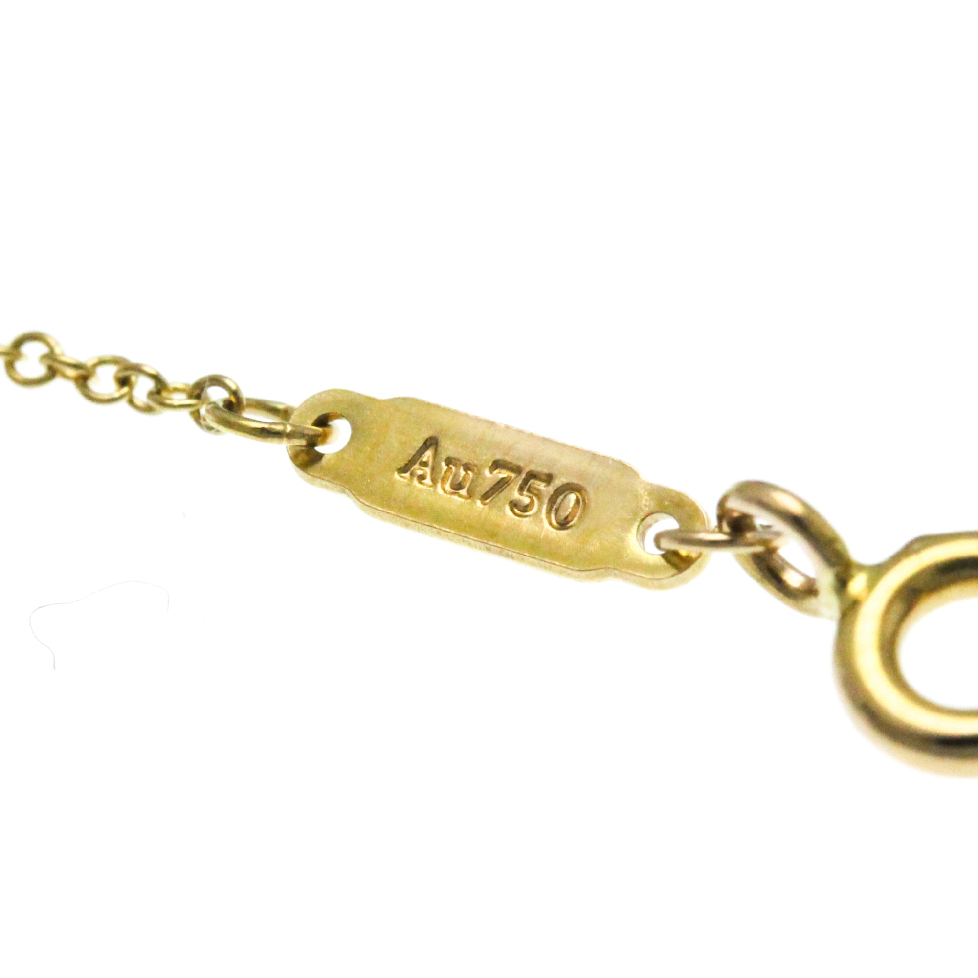 T Smile Mini Pendant Necklace 18K Rose Gold with Diamonds