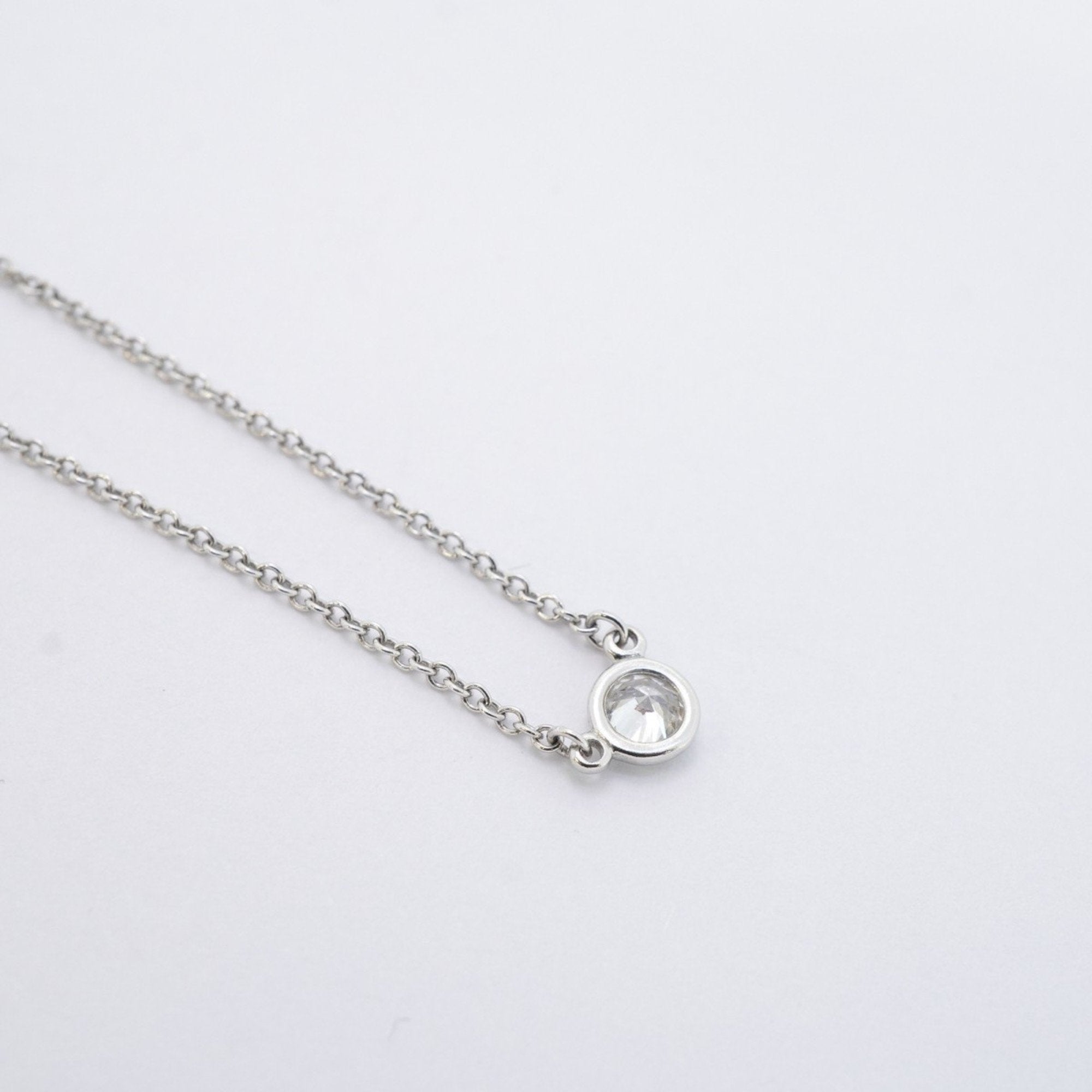 Elsa Peretti Diamonds By The Yard Pendant Necklace Platinum and Diamond
