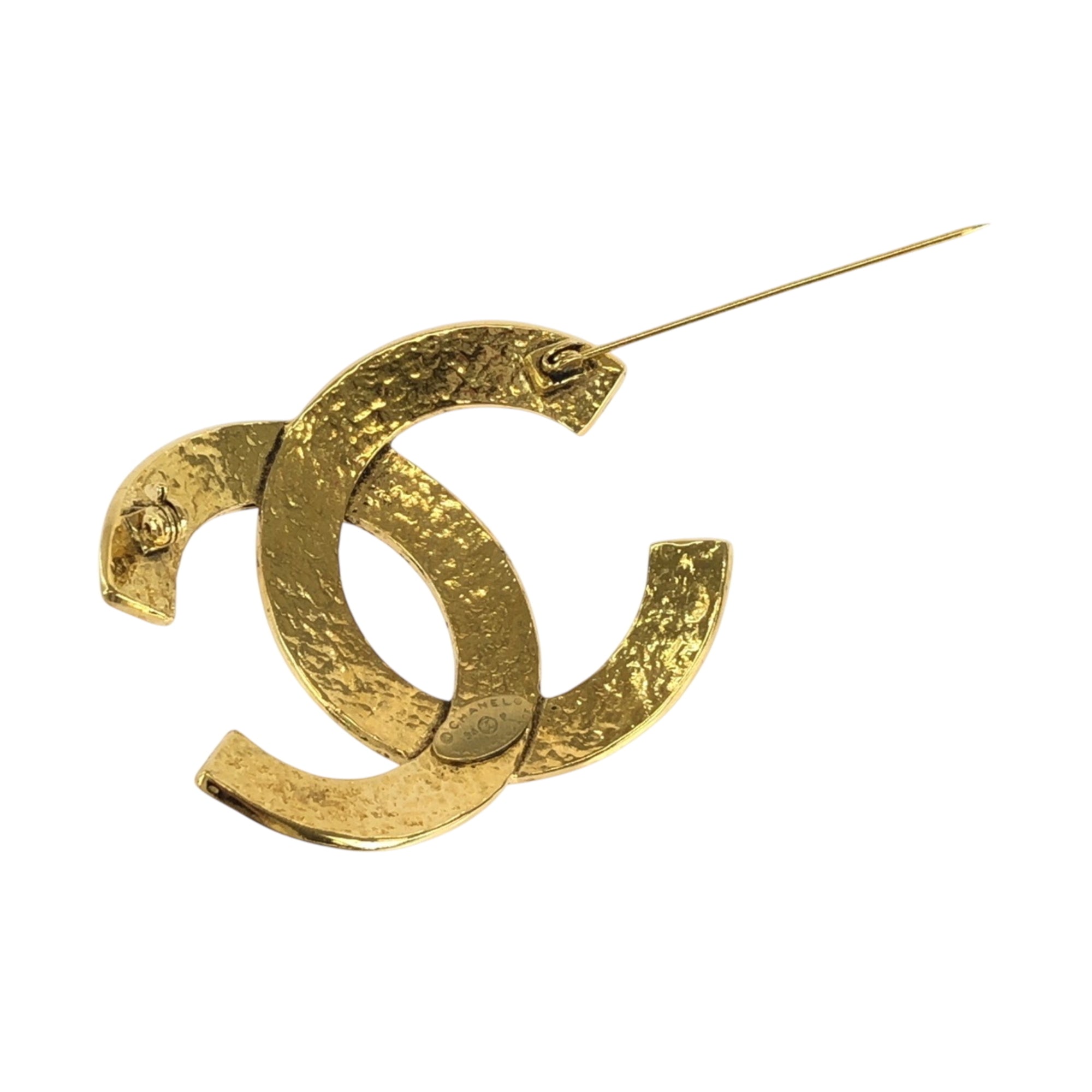 CC Logo Brooch Metal