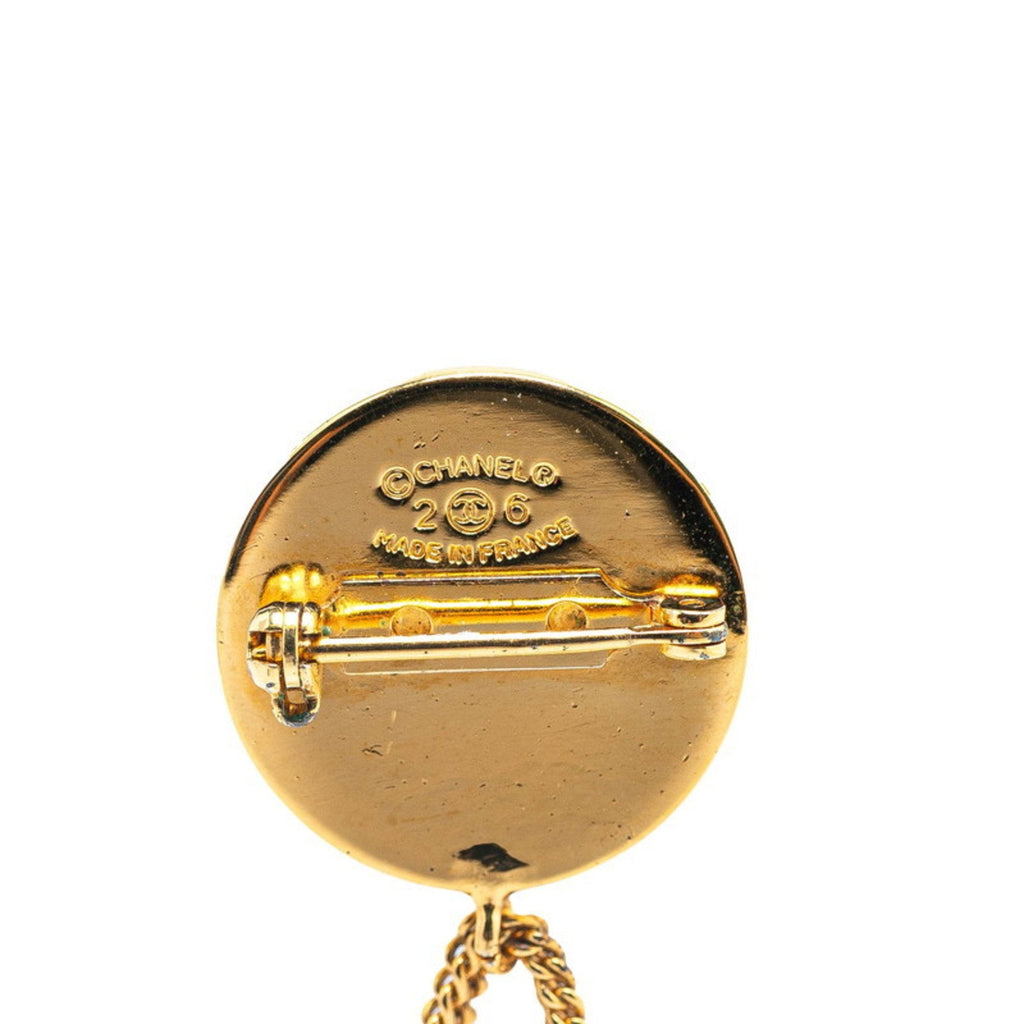 CC Logo Brooch Metal