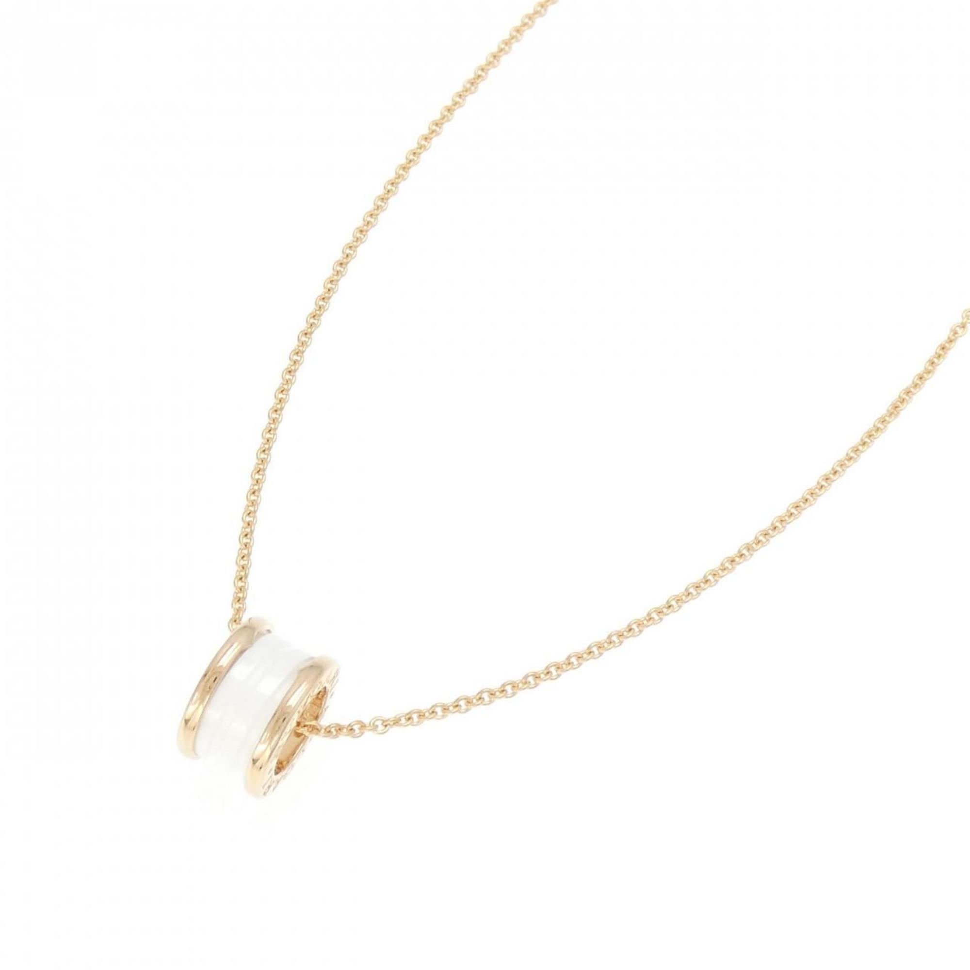B.Zero1 Pendant Necklace Ceramic and 18K Rose Gold