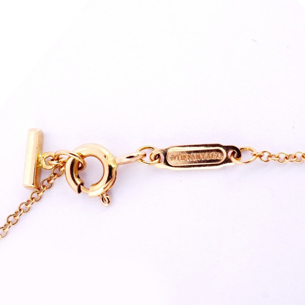 T Smile Mini Pendant Necklace 18K Rose Gold