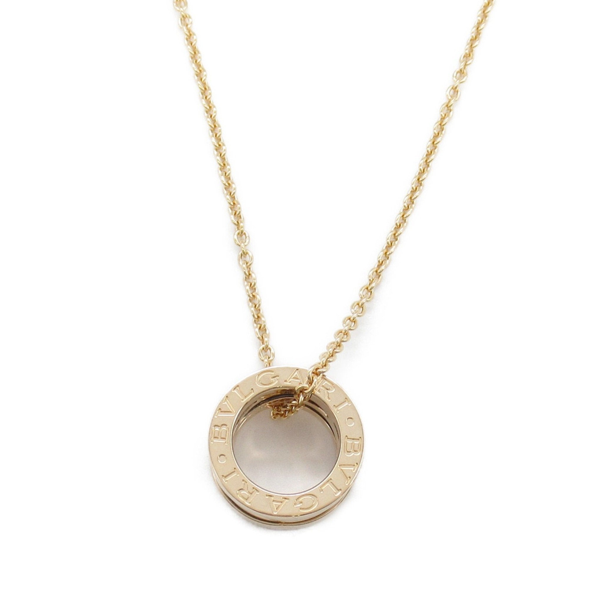 B.Zero1 Pendant Necklace Ceramic and 18K Rose Gold