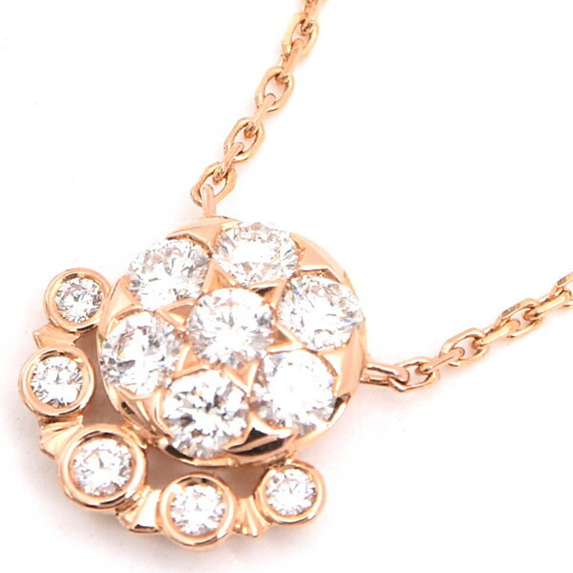 Pendant Necklace 18K Rose Gold with Diamond