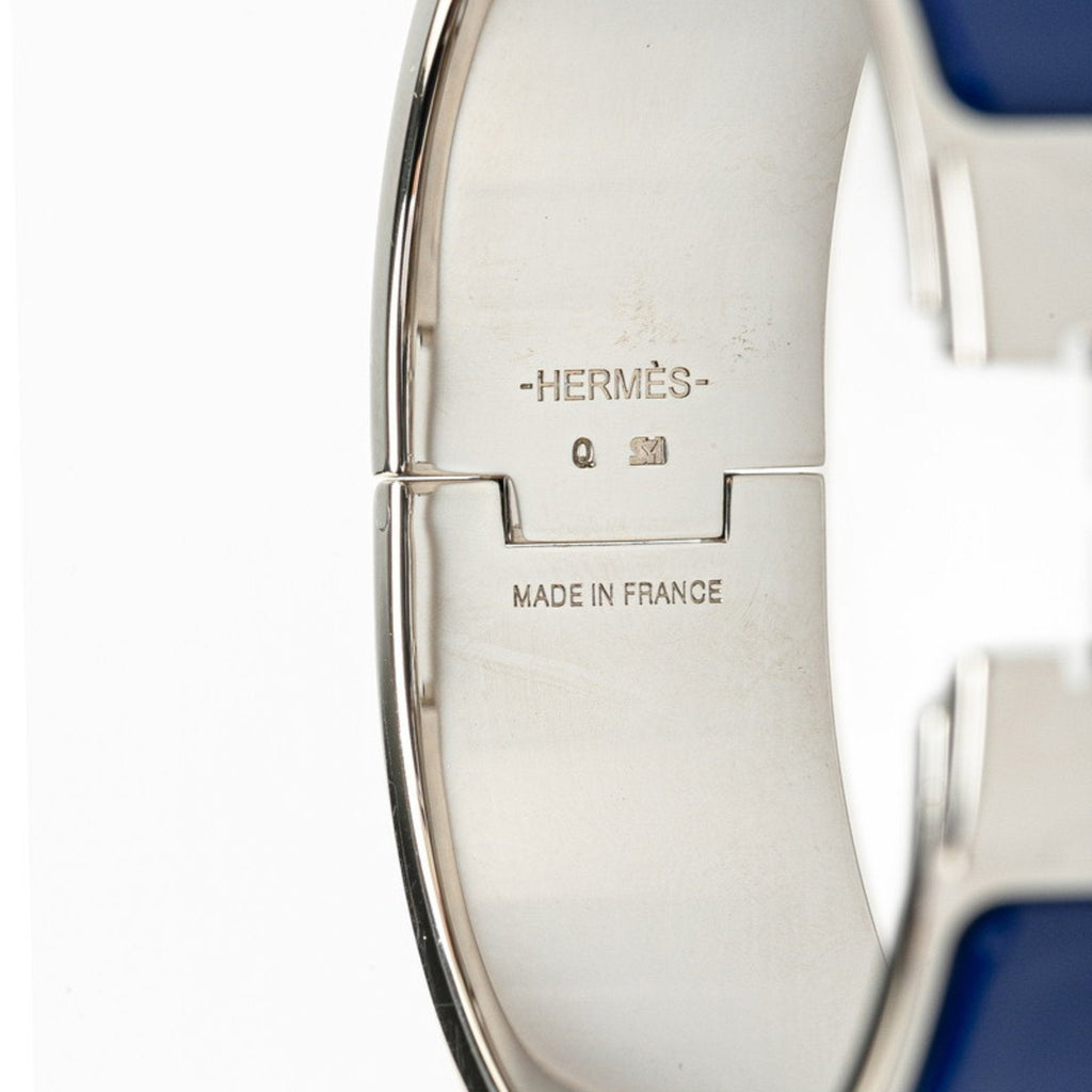 Click-Clack H GM Bracelet Metal Blue and Silver