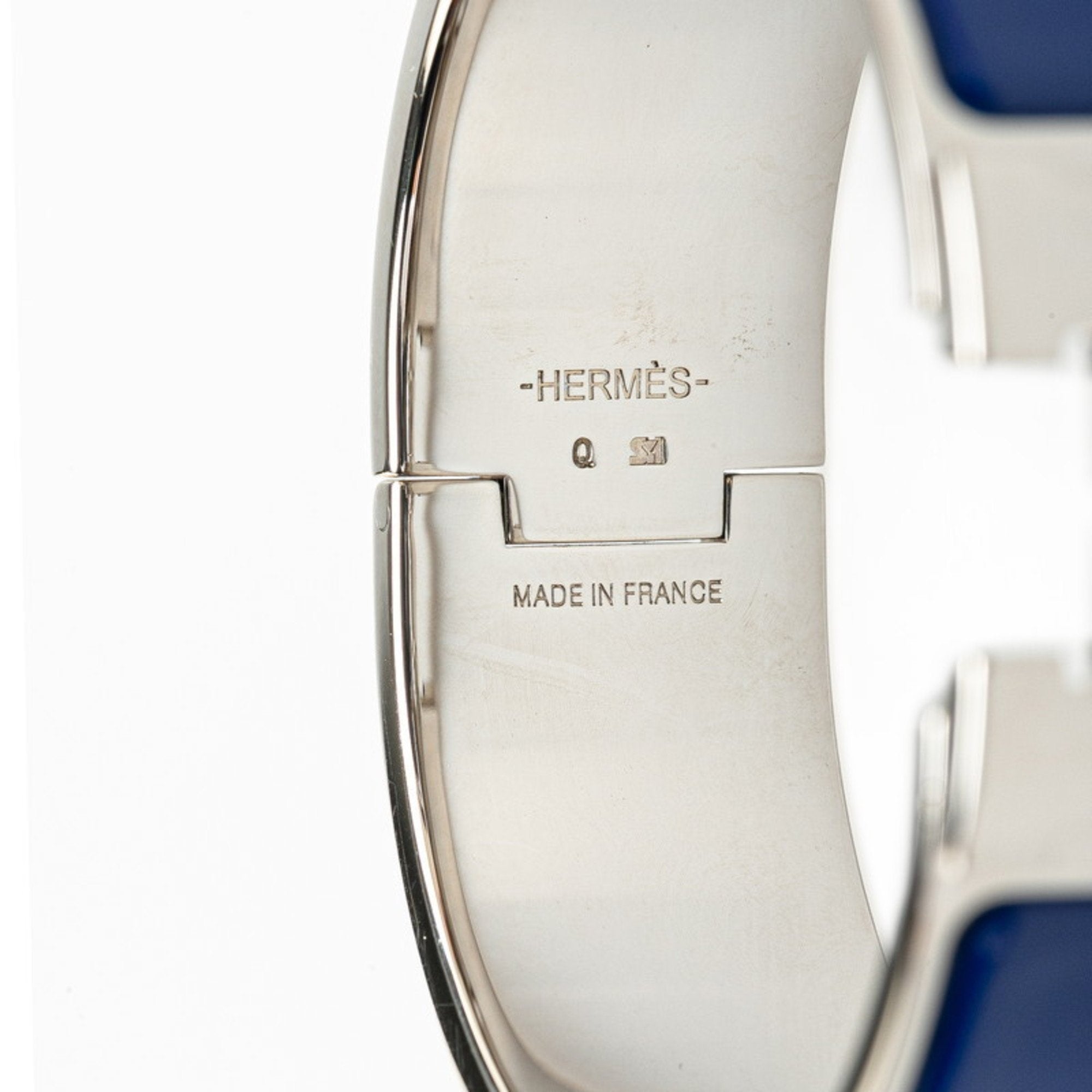 Click-Clack H GM Bracelet Metal Blue and Silver