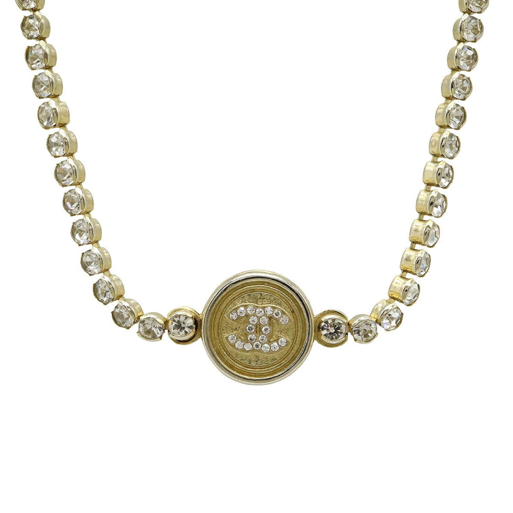 CC Logo Pendant Necklace Metal