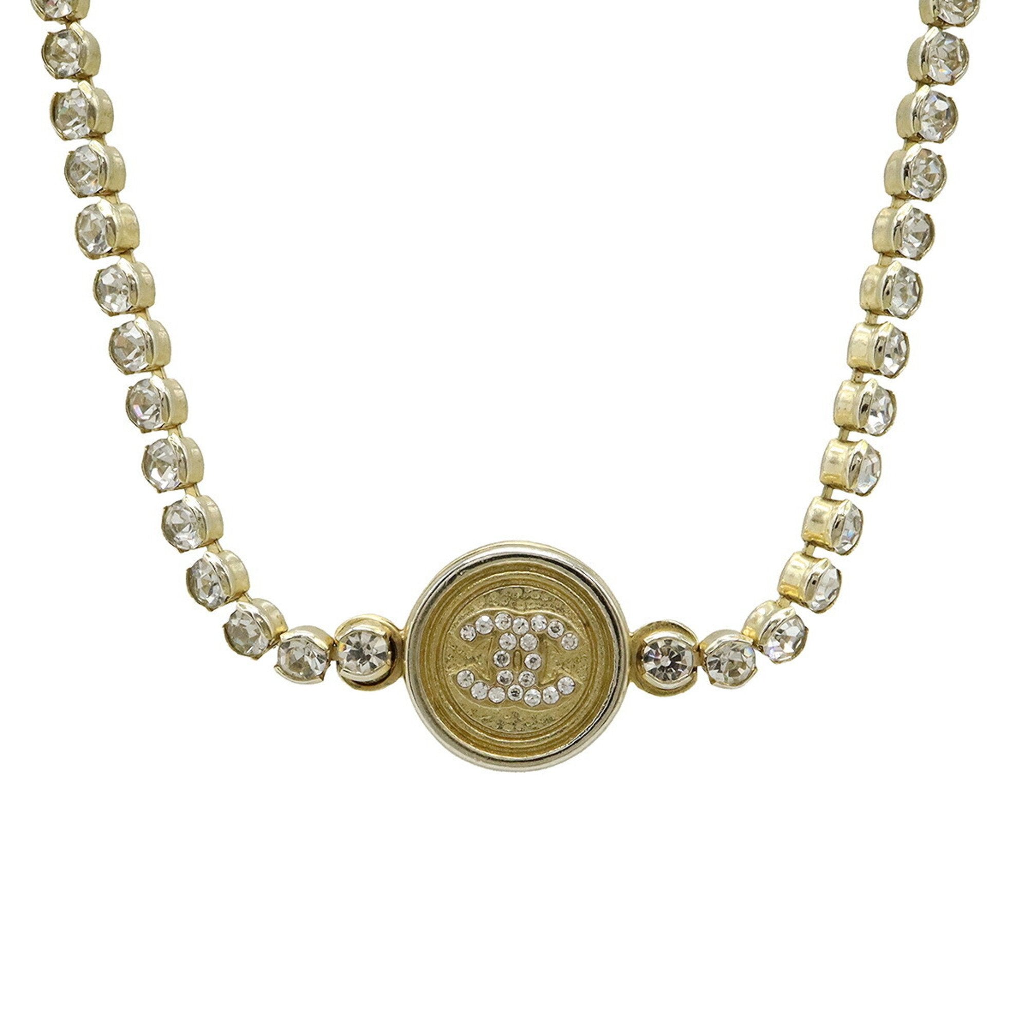 CC Logo Pendant Necklace Metal